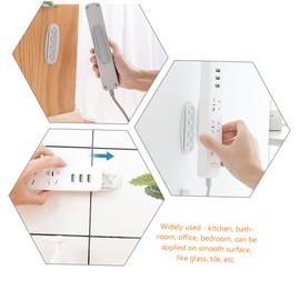 Tofficu Wall Mount Power Strip Fixator Socket Wall Fixer Power Strip Mount Socket Fixing Rack