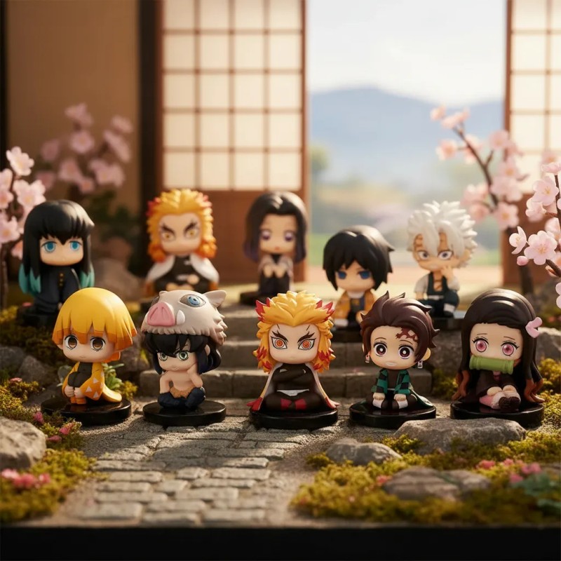 Figuras Coleccion Demon Slayer Anime Munecos Juguetes Regalo