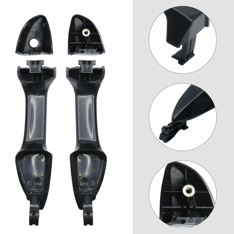 DUZFOREI 6921102902/6921202902 4 Pcs Door Handle, Replacement for Toyota Corolla