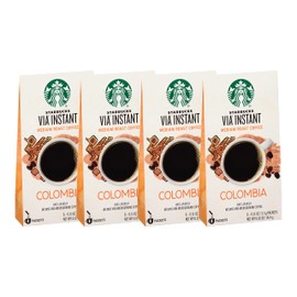 Starbucks Coffee Company Starbucks VIA Instant Coffee, Colombia, 8 ct (pack of 4)