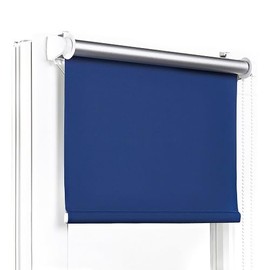 Moderne Verdunkelungsrollo ohne Bohren – Fenster/Balkontür – B65 x H230 cm, Marineblau – Klemmfix, einfache Montage – Thermo-Schutz, optimale Temperaturregelung – Ideal für Sichtschutz