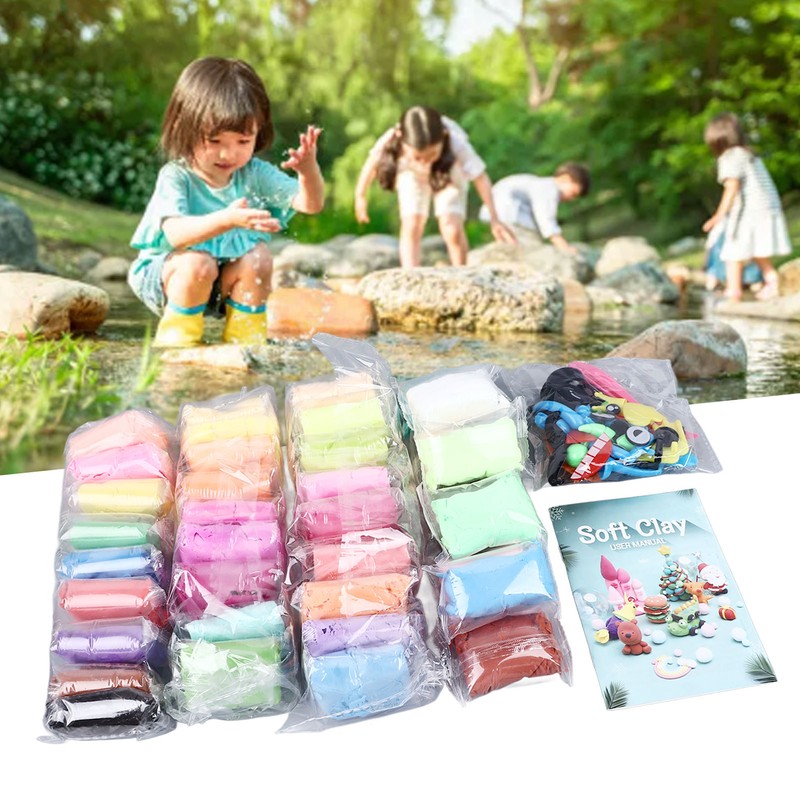 36 Colours Soft Clay Set Innovative Fun DIY Soft Light
