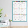 Dry Erase Calendar for Wall - Undated 3 Month Calendar,
