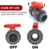 TTFLEX 1-1/2" Inch (DN40) True Union Ball Valve, ASTM NBR