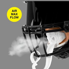 SLEEFS X White Football Mouth Guard - Lip/Mouthguard with Helmet Strap - Lip/Teeth Protector Mouthpiece - Moldable - for Youth/Adults, Men & Women Mouth Guard, Maximum Air Flow, Lacrosse, All Sports