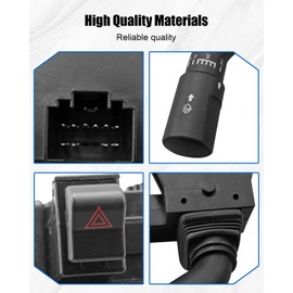 Turn Signal Switch Assembly Fit for Navistar International IHC 1300fbc 3200 41-4400 and So On Replace 577.55017 5004934 5008672 5012908 2505659C91 2585904C91 3533428C91 3587009C92