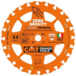 CMT Orange Tool 250.324.07-X10 FRAMING Zero Gravity 7-1/4”x5/8”, 10 Pack