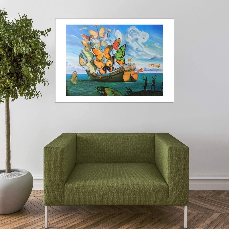 Spiffing Prints Salvador Dali - Butterfly Sails - Small -