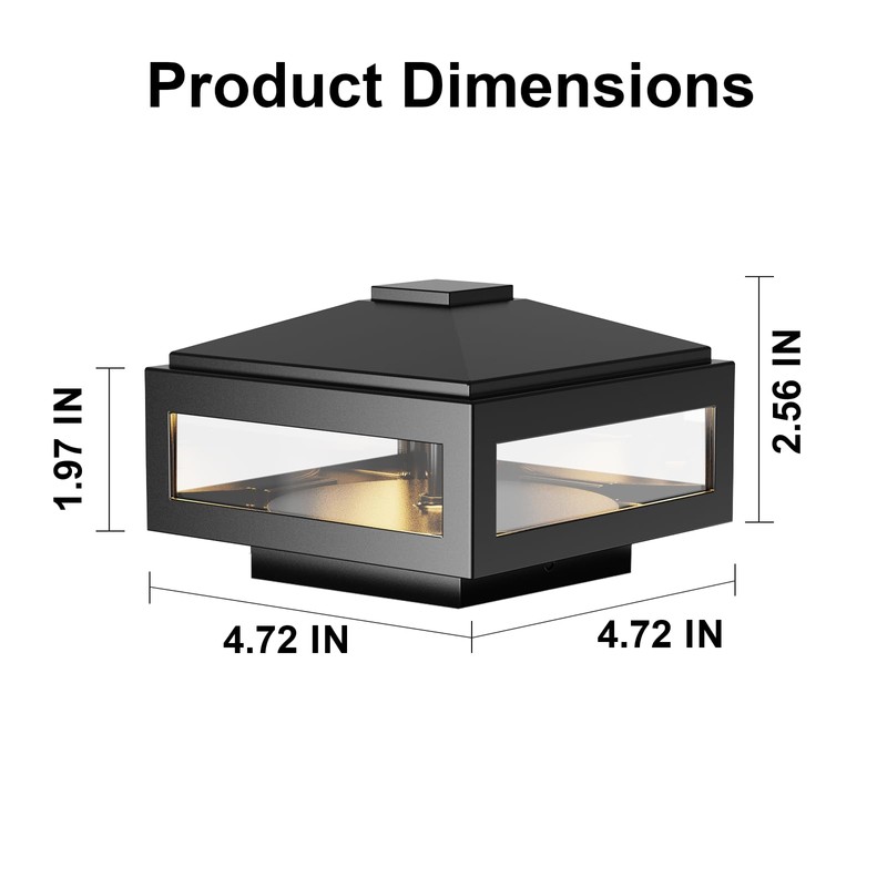 GOODSMANN Landscape Lighting 2PK 12V AC LED Low Voltage Post