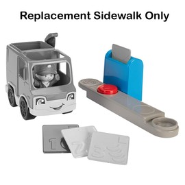 Little People Replacement Part for Fisher-Price Sending Letters Mail Truck DRL16 - Replacement Sidewalk with Red Button