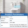4 Pieces Adjustable Toilet Fill Valve Replacement Kit with Gloves,