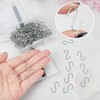 HIKPACKER Pack of 150 Mini S Hooks, Stainless Steel, 2