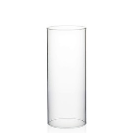 WGVI Clear Hurricane Candleholder,Glass Chimney for Candle Open Ended, Chimney Tube of Sizes in Various for Choice,4" Wide x 10" Tall…