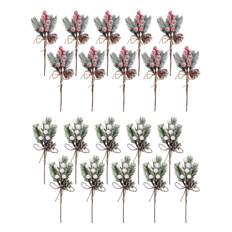 Artificial Christmas Picks Flower Picks Pine Decor For Festival Party