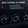 Xislet 3Pcs Tacoma AC Knobs Replacement Compatible with 2005-2015 Toyota