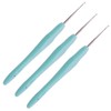 Crochet Hook 0.5mm 3 Pcs,Small Crochet Hook 0.5mm Dreadlocks, Ergonomic