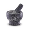 Zeller Mörser und Stößel-Set, Granit, anthrazit, ca. 9 x 9