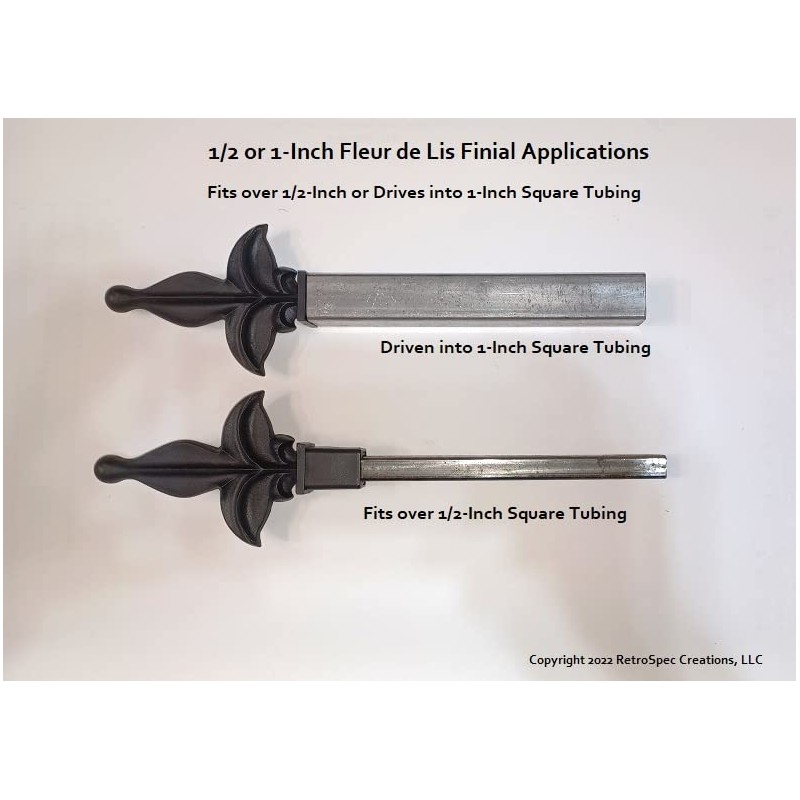 Retrospec Creations 25 Each for (1/2 OR 1-INCH) Plastic Iron