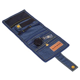 ELITE BAGS, Keen Nursing Organiser, Medical Accessory Pouch, Bandage Scissor Holder, Tape Roll Attachment, Magnetic Attached, Lightweight, Compact, 15 x 12 cm, Denim