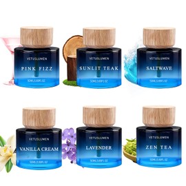 6-Pack Natural Essential Oil Car Air Freshener Diffuser Set