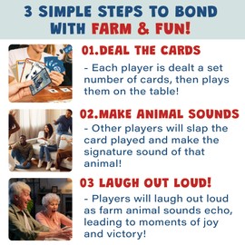 ANKAZA Farm & Fun - A Vibrant and Hilarious Farm Building Game! - Easy to Play! - High Energy Party - Card Games for Family, Friends, Classroom Parties - 3 to 8 Players