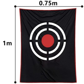 Golf Target 0.75x1m Cord Golf Net Replacement Target Golf Practice Equipment Black Outdoor Velvet