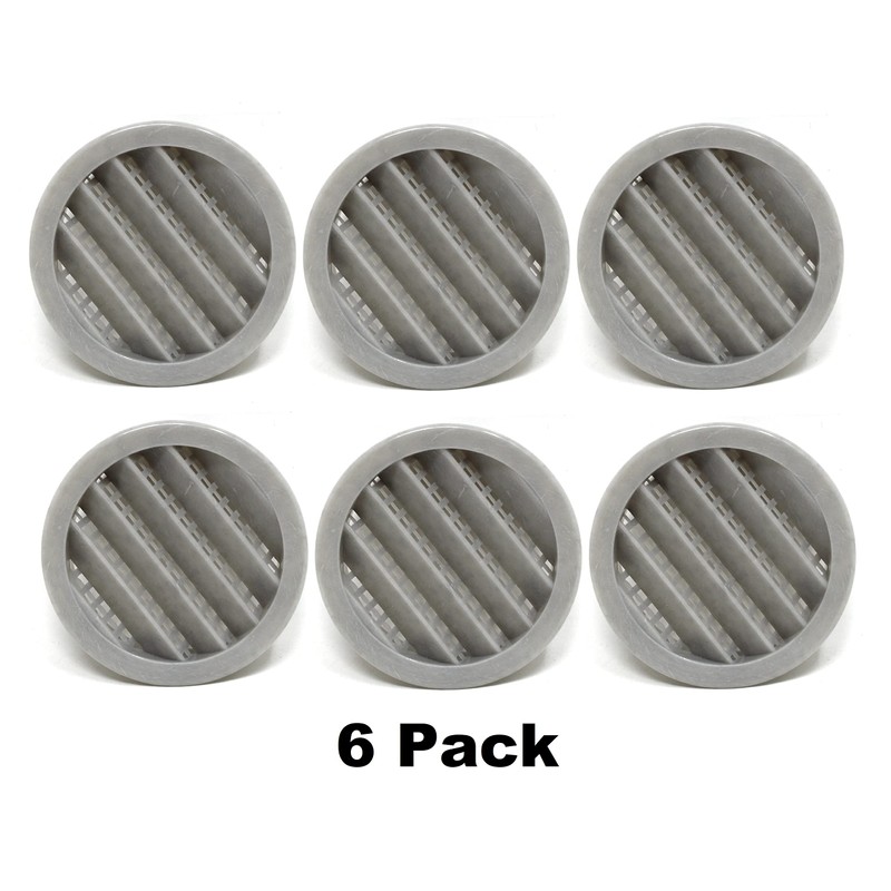 2.5" Round Plastic Louver Soffit Air Vent Reptile Screen Grille