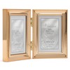 Lawrence Frames Classic Bead Picture Frame, 2.5x3.5 Double, Gold, 2