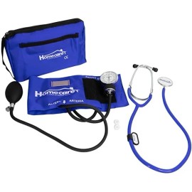 Kit Baumanómetro Con Estetoscopio Simplex Homecare Color Azul