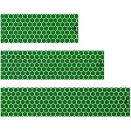 White Water Archery Green Reflective Filled Honeycomb Arrow Wraps 15 Pc Pack 10 Colors Choose Length Width (4, 1)