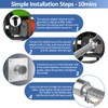 2025 Upgraded Generator Exhaust Silencer Kit Stainless Steel Muffler with