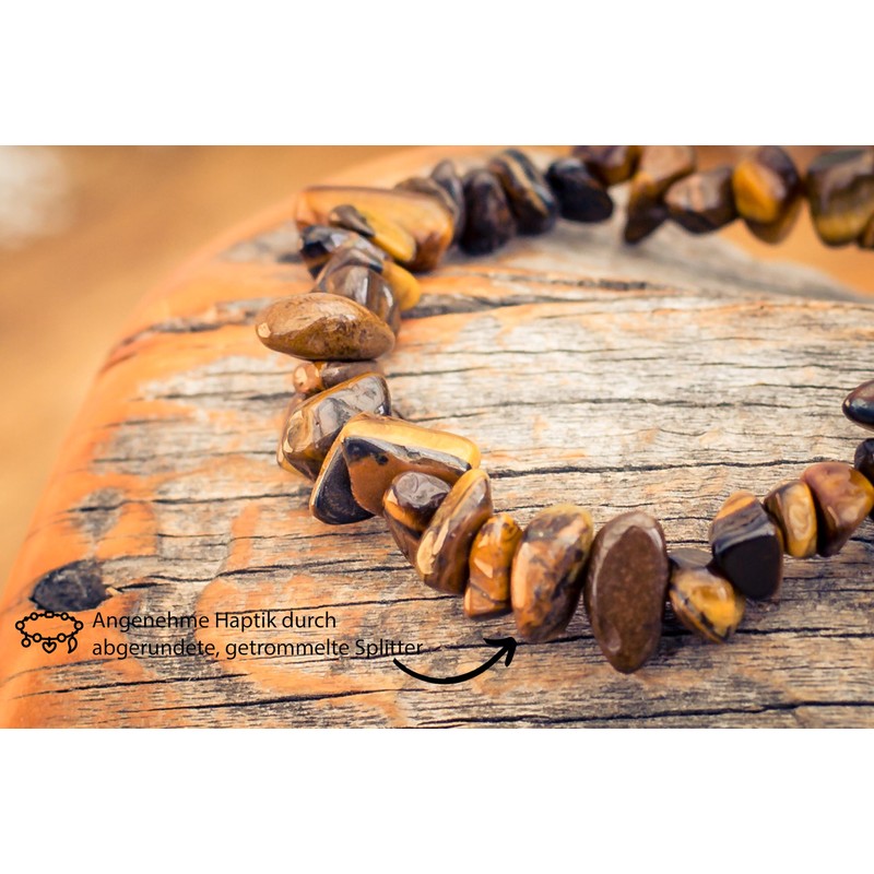Lebensquelle Plus Tiger's Eye Chip Bracelet | High Quality Gemstone