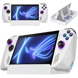 Miimall Desktop Stand Compatible with ASUS ROG Ally X Multi-Angle Adjustable Kickstand with Anti-Slip Pads Foldable&Portable Stand Desktop/Base/Holder/Kickstand for ROG Ally X Console Accessories