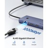 BAOZEE Laptop Docking Station Dual Monitor, 10-in-1 USB-C Hub with