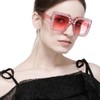 TOEECY Women Sunglasses UV 400 Glasses Square Crystal Retro Polarized
