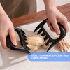 2 PCS Black Meat Tearer, Bear Claw Meat Divider, Pork
