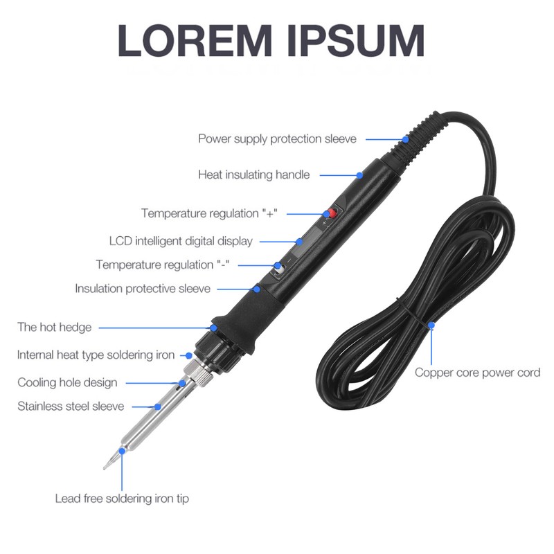 Electric Soldering Iron Pen Constant Temperature Digital Portable Electrical Electronic