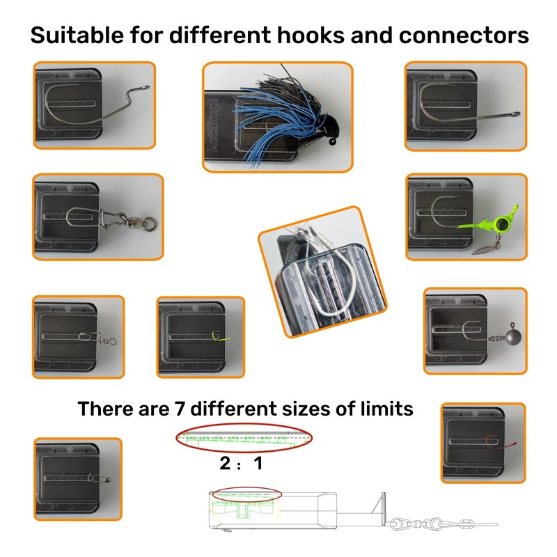 ActSimpl Fishing Knot Tying Tool-3pcs/pack-Tie Fishing Knots Safely and Easily-Protect