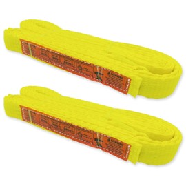 1-Ply Webbing Sling 1”x 12ft Lifting Straps 2Pack Heavy Duty Web Strap Rigging Moving Towing Hoisting Gear KODIAK STRAPS