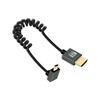 YANBORONSN 8K Micro HDMI to HDMI Coiled Cable 2.2FT, Spring