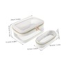 WOONEKY 1 Set Clear Travel Makeup Bag Cosmetic Organizer with