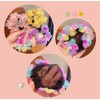 4PCS Girls Ballet Bun Covers Flower with Pearl Shaped Dance