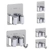 4 Pack Broom Holder Wall Mount,Heavy Duty Stainless Steel Broom