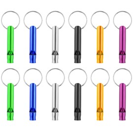 12pcs Loud Whistle,Mabor Emergency Whistle for Adults Kids,Gather Team Members Outdoors,Safety Whistles for Teacher,Metal Whistle for Outdoor Sports Camping Hiking