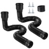 AROMUJOY 1 Piece Drain Flexible Downpipe Extension, Round Extendable Rain