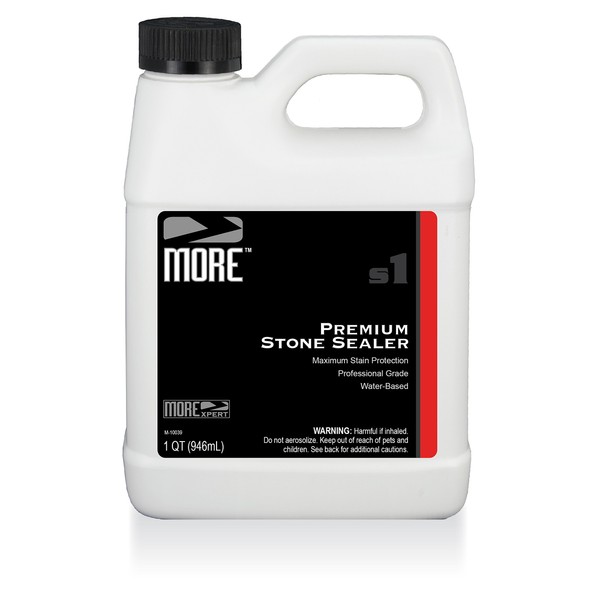 MORE Premium Stone Sealer - Water Based Formula - Protection for Natural Stone and Tile Surfaces [Quart / 32 oz.]