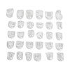 30pcs Pinky Toe Protector Anti Friction Breathable Transparent Ultra Thin