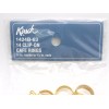 Kirsch Clip On Cafe Rings 14 Brushed Brass 3/4" Inside