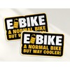 2 x 10cm E-Bike Vinyl Stickers - Cool E Bike