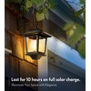 PASAMIC 2 Pack Solar Wall Lanterns with Replaceable Bulb,Outdoor Hanging